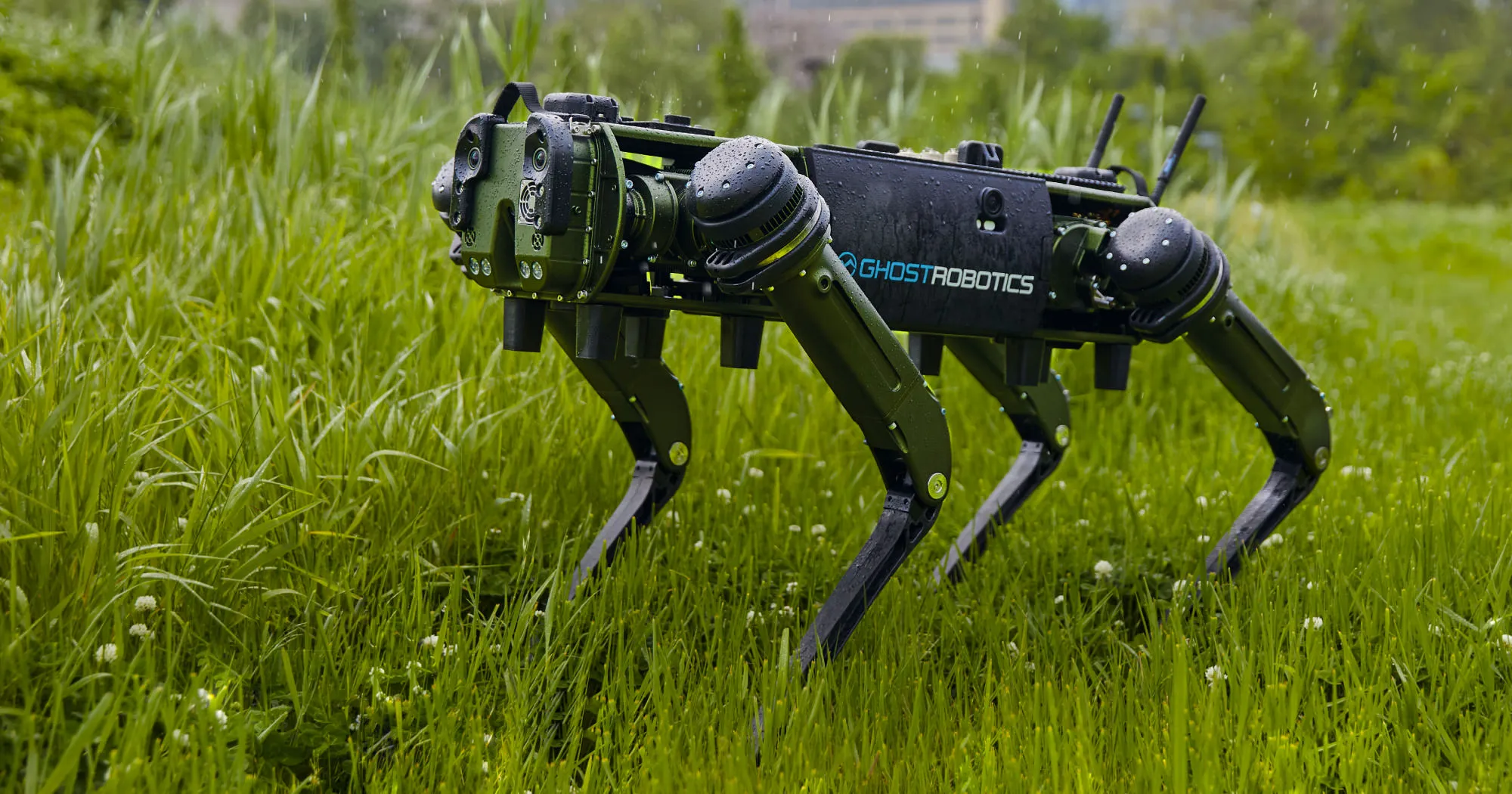 Ghost Robotics Vision 60 Q-UGV quadruped robot for perimeter security