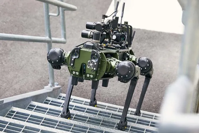 Ghost Robotics Vision 60 climbing stairs